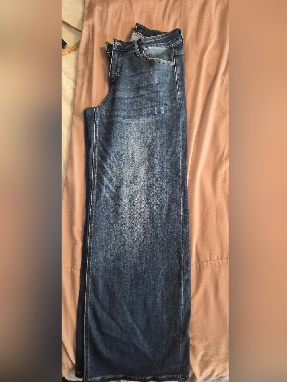 Classic Dark Wash Straight Leg Jeans